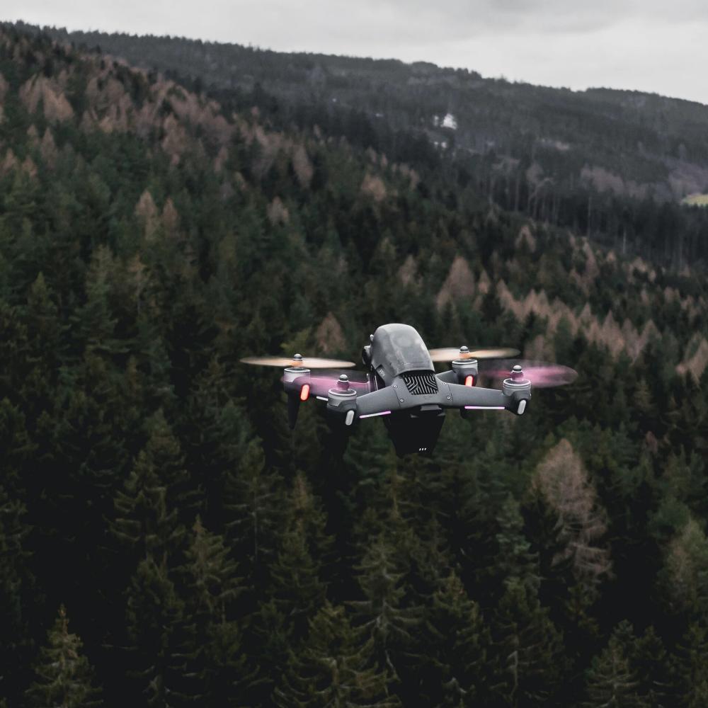 Surveillance de la forêt par drone